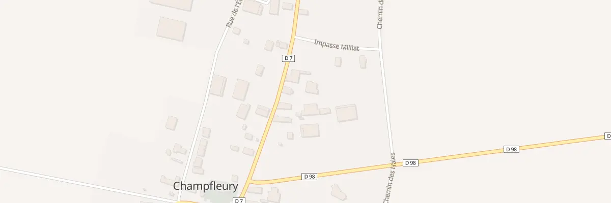 Plan du 12 Rte de Fère Champenoise à Champfleury