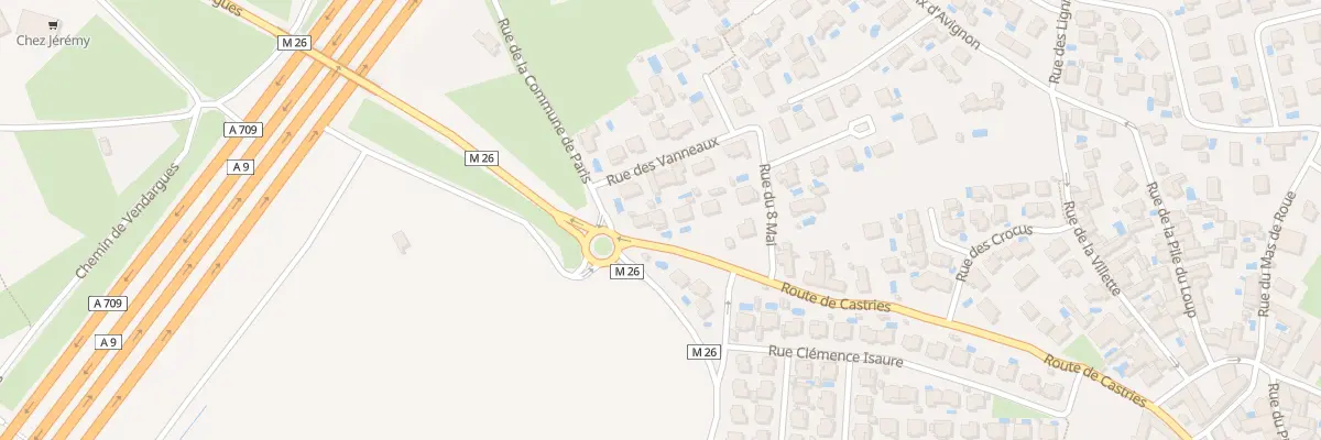 Plan du 360 Rte de Castries à Baillargues