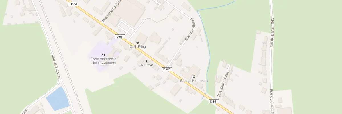Plan du 35 Rue Sadi Carnot à Sains-du-Nord