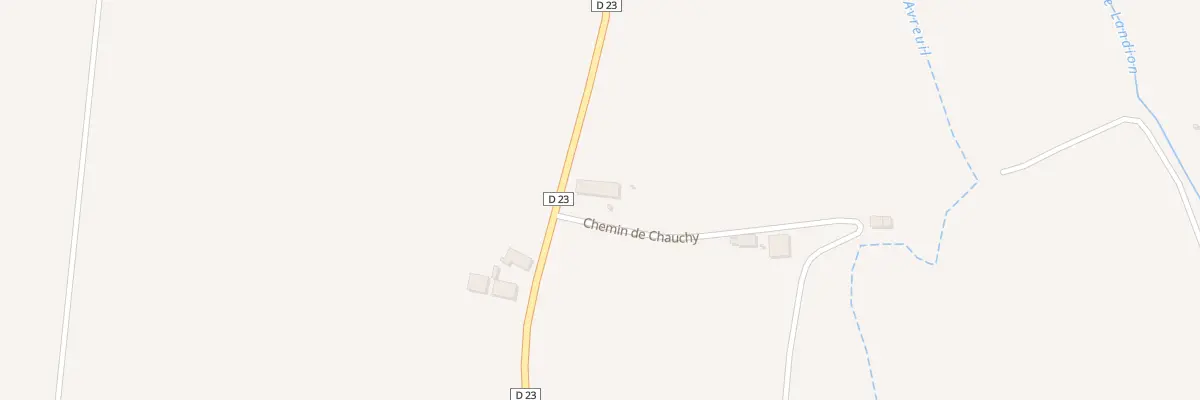 Plan du 1 Che de Chauchy à Vanlay
