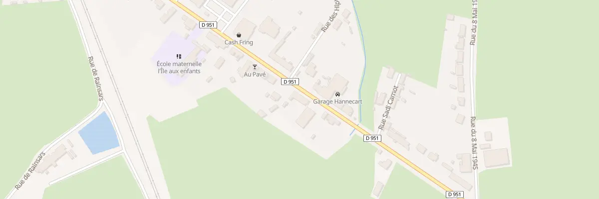 Plan du 74 Rue Sadi Carnot à Sains-du-Nord