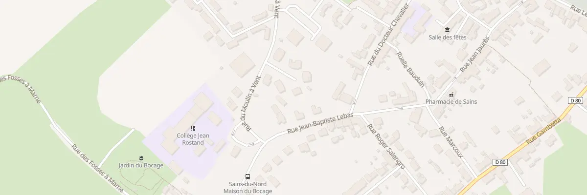 Plan du 10 Rue du Moulin à Vent à Sains-du-Nord
