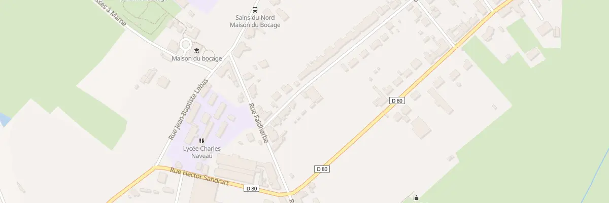 Plan du 14 Rue des Jardins à Sains-du-Nord