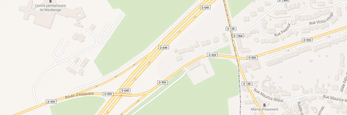 Plan du 483 Rte d’Assevent à Maubeuge