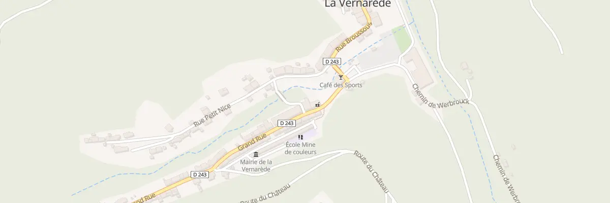 Plan du 8 Grand Rue à La Vernarède