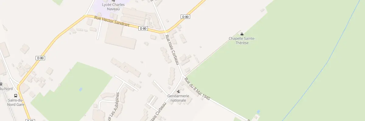 Plan du 7 Rue Haie Corbeau à Sains-du-Nord