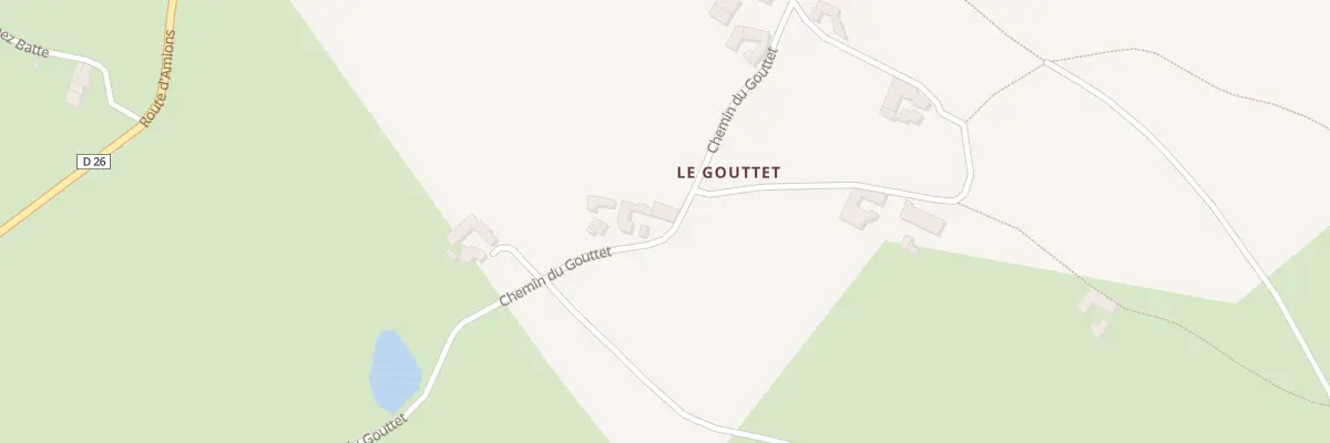 Plan du 984 Che du Gouttet à Souternon