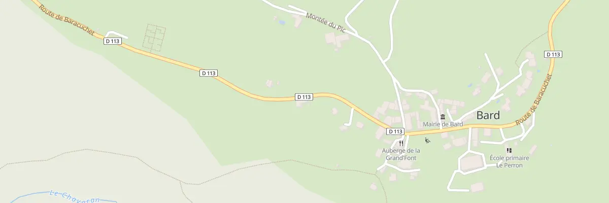 Plan du 21 Rte de Baracuchet à Bard