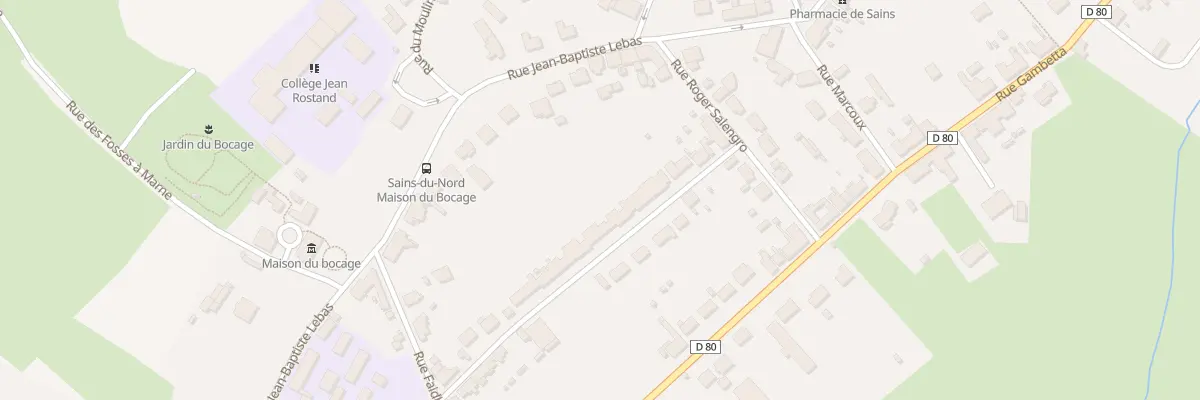 Plan du 27 Rue des Jardins à Sains-du-Nord