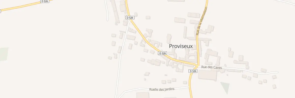 Plan du 9001 Rue de Prouvais à Proviseux-et-Plesnoy