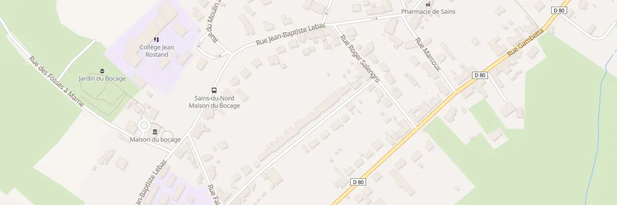 Plan du 29 Rue des Jardins à Sains-du-Nord