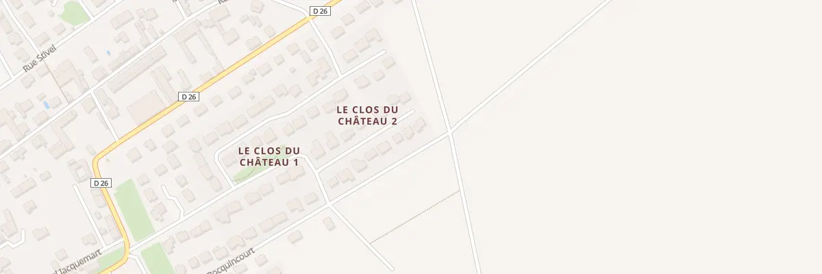 Plan du 26 Rue Christian Desgrippes à Courcy