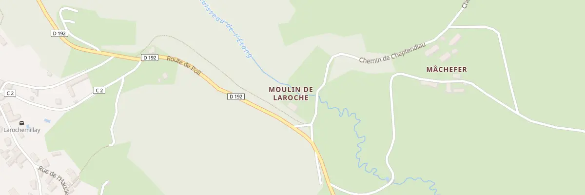 Plan du 99 Moulin de Laroche à Larochemillay