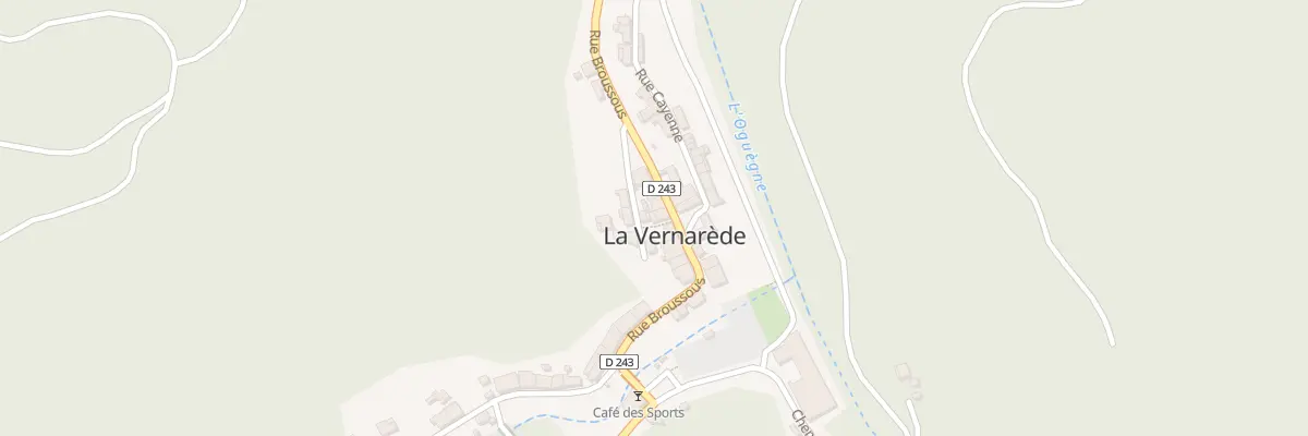 Plan du 5029A Le Village à La Vernarède