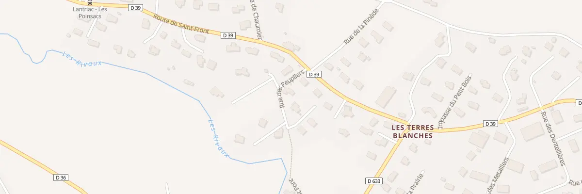 Plan du 3 Rue des Peupliers à Lantriac