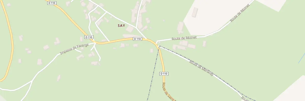 Plan du 1 Rte de Saint-Bonnet à Marcilly-le-Châtel