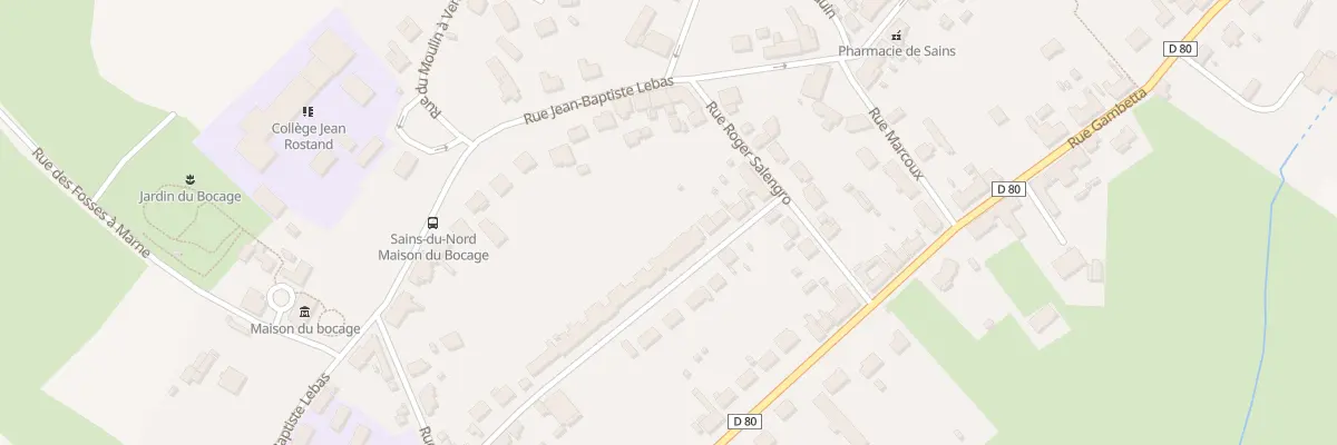 Plan du 35 Rue des Jardins à Sains-du-Nord