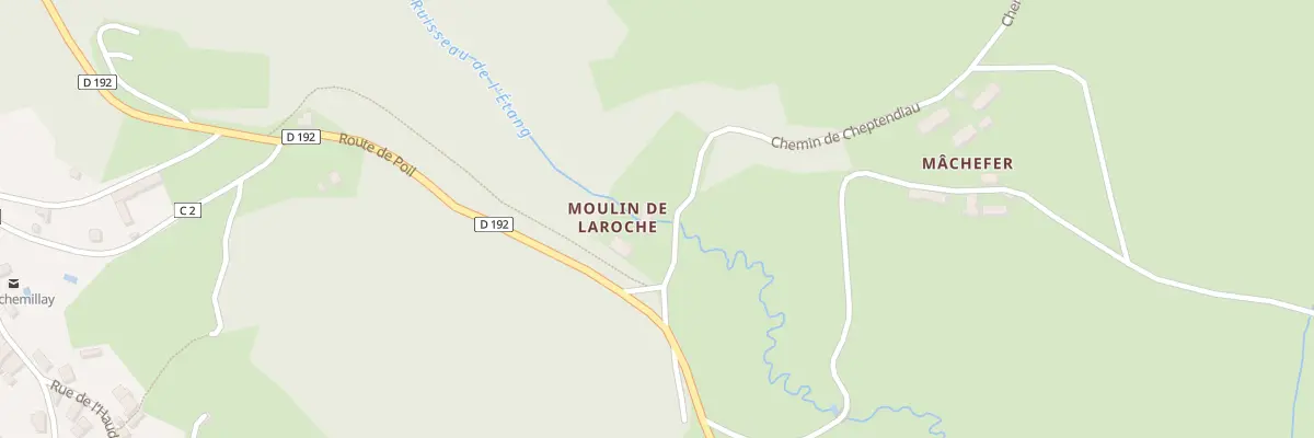 Plan du 1 Che de Cheptendiau à Larochemillay