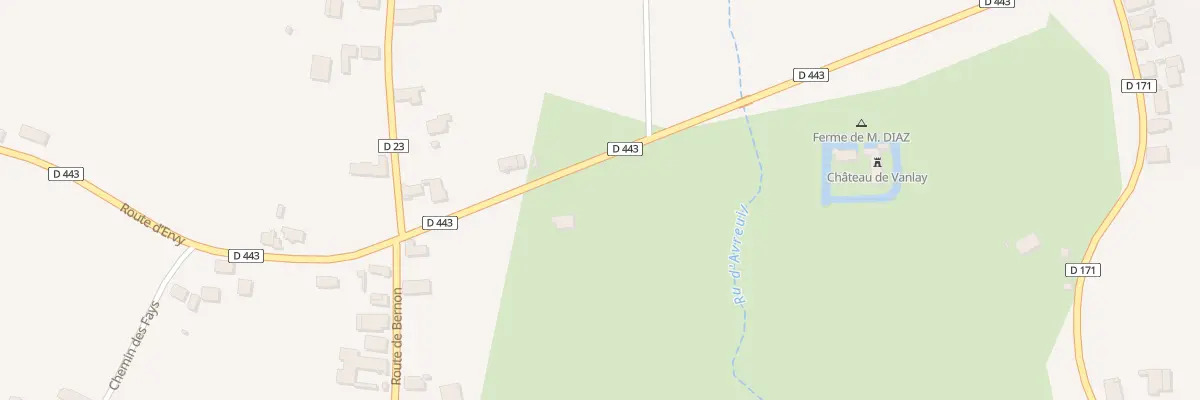 Plan du 5 Rte d’Ervy à Vanlay