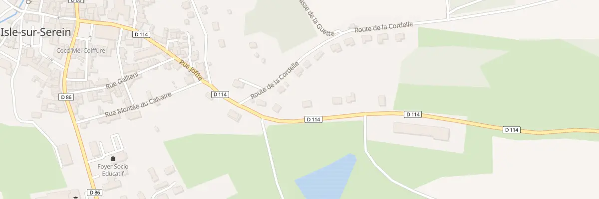 Plan du 5X Rte de Blacy à L’Isle-sur-Serein