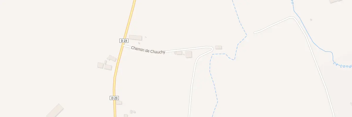 Plan du 2 Che de Chauchy à Vanlay