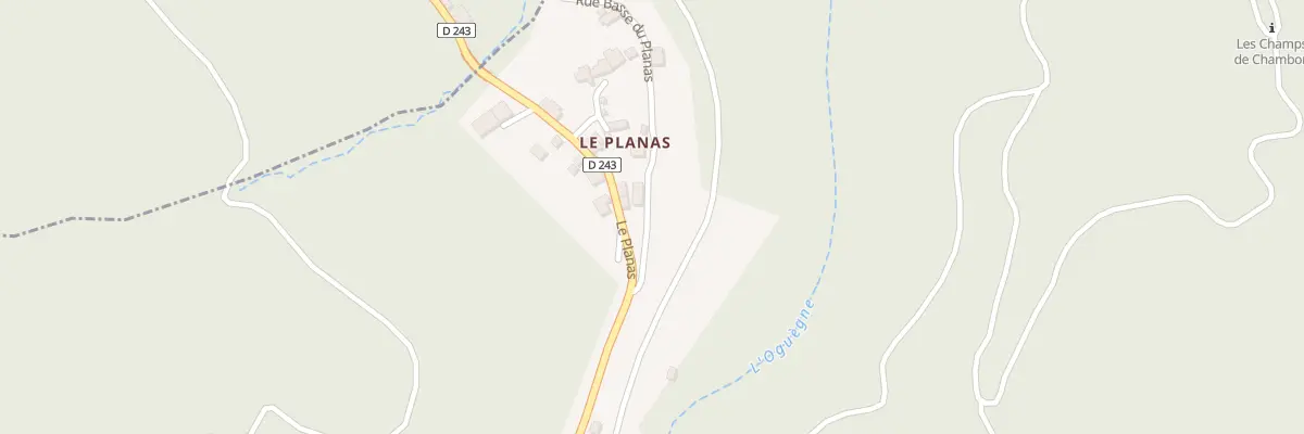 Plan du 1B Le Planas à La Vernarède