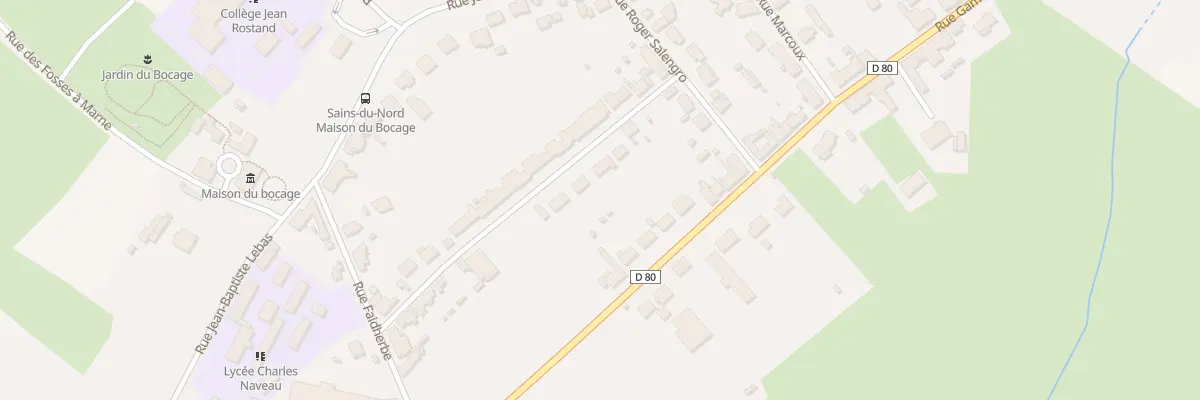 Plan du 28 Rue des Jardins à Sains-du-Nord