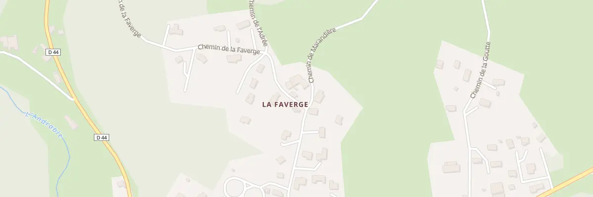 Plan du 350 Che de la Faverge à Estivareilles