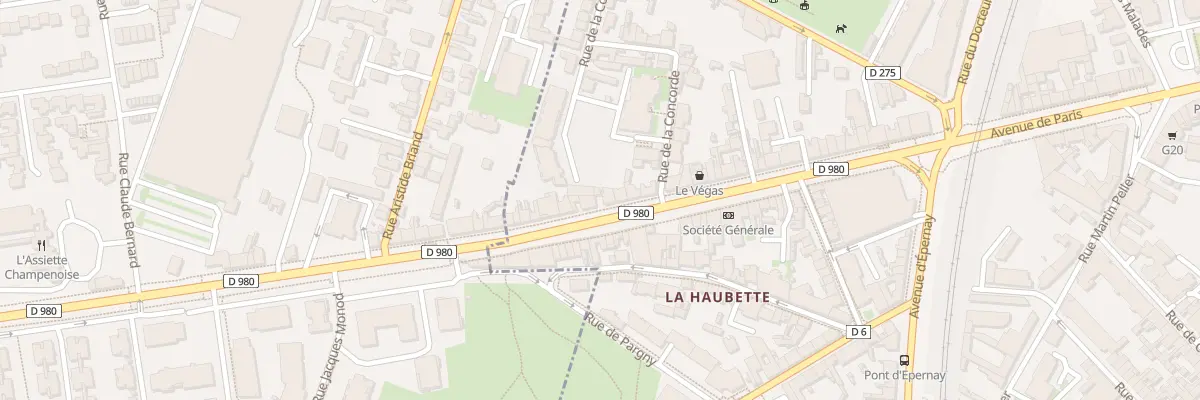 Plan du 98 Av de Paris à Reims