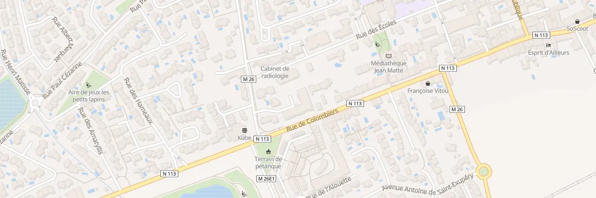 Plan du 6 Rue du Coustoulies à Baillargues