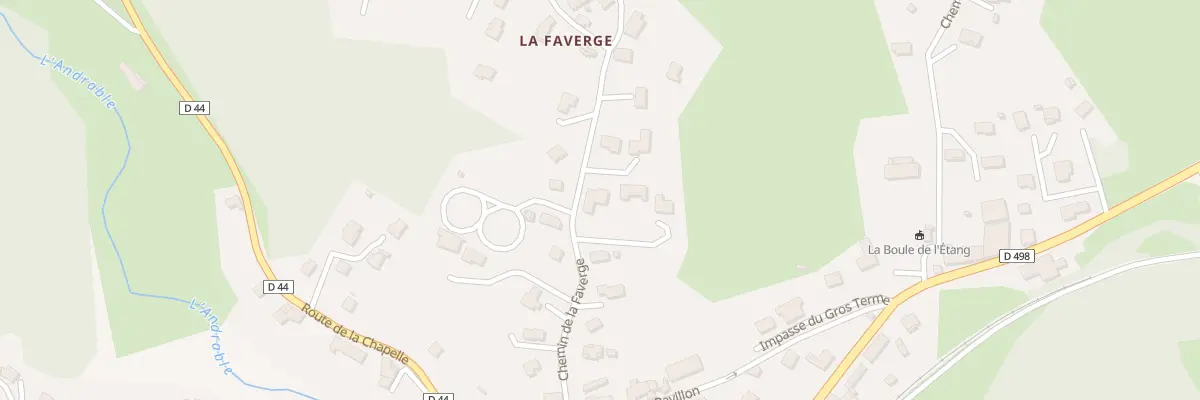 Plan du 178 Che de la Faverge à Estivareilles