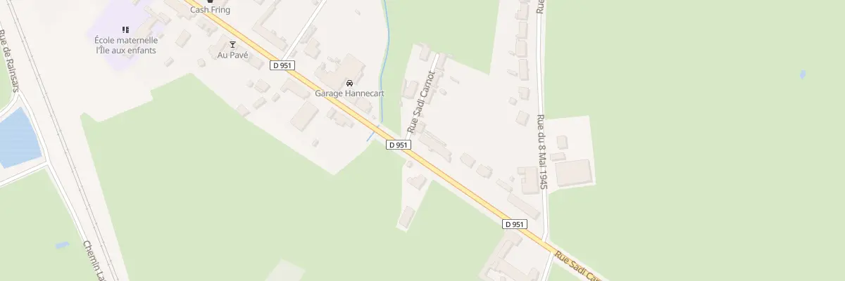 Plan du 83 Rue Sadi Carnot à Sains-du-Nord