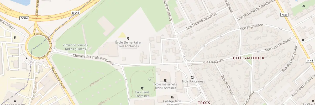 Plan du 322 Rue P Vaillant Couturier à Reims