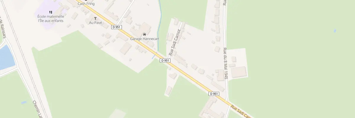 Plan du 85 Rue Sadi Carnot à Sains-du-Nord