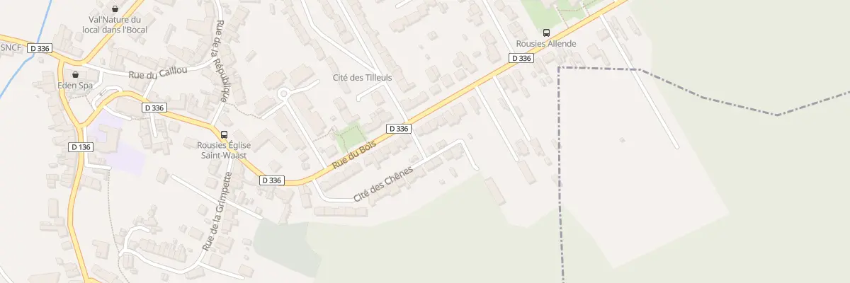 Plan du 36 Rue du Bois à Rousies