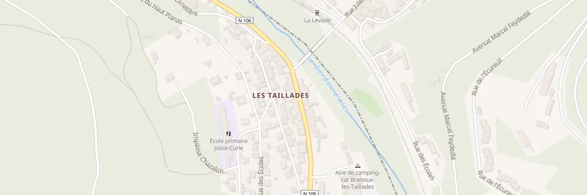 Plan du 15 Rue des Taillades à Branoux-les-Taillades