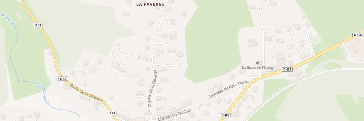 Plan du 156 Che de la Faverge à Estivareilles