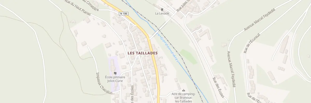 Plan du 12 Rue des Taillades à Branoux-les-Taillades