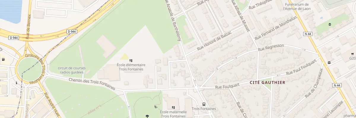 Plan du 5 Rue Anatole de Barthélemy à Reims