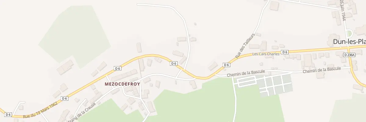 Plan du 186 Mezocdefroy à Dun-les-Places