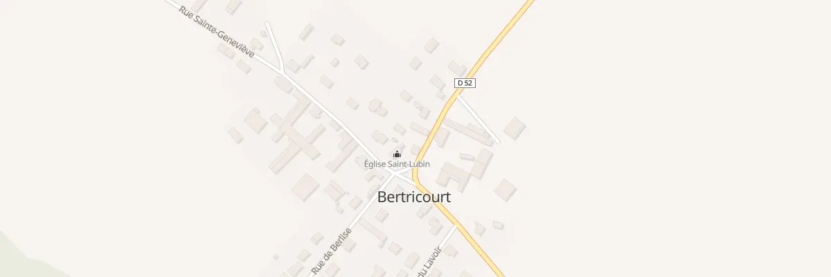 Plan du 1 Rue Saint-rémi à Bertricourt