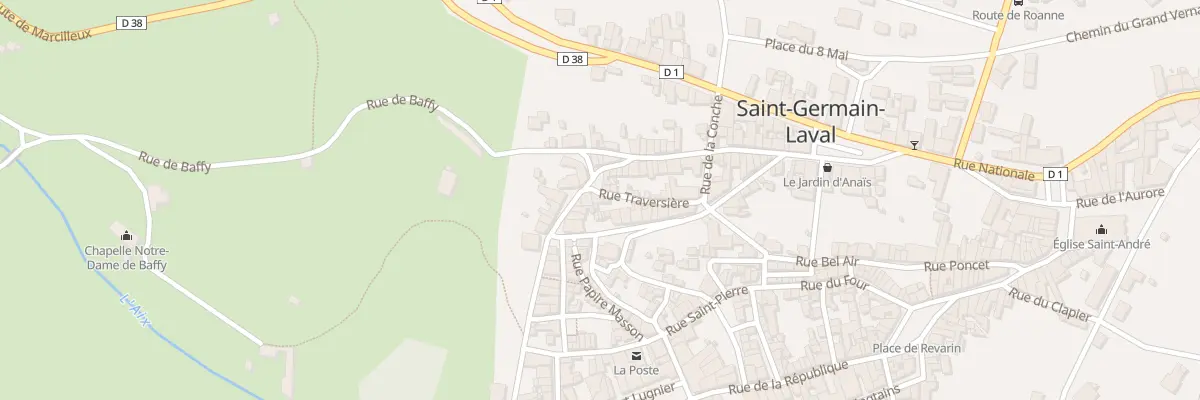 Plan du 2 Rue Traversière à Saint-Germain-Laval