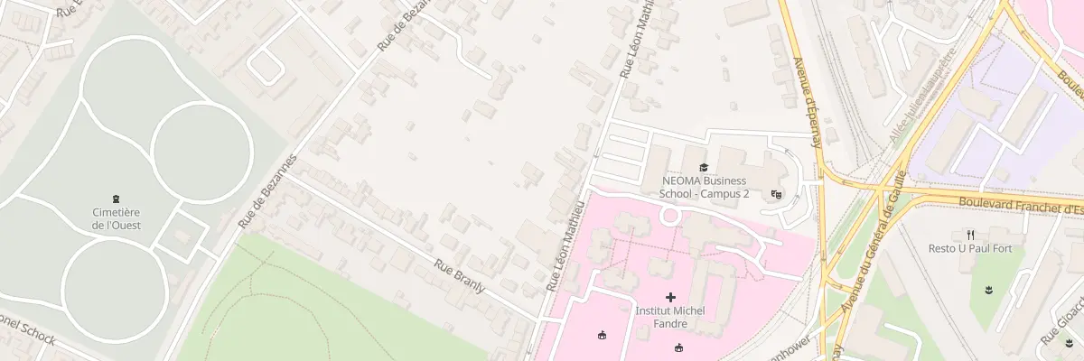Plan du 40 Rue Léon Mathieu à Reims
