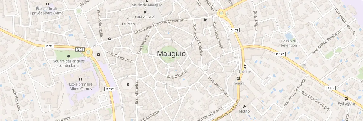 Plan du 22 Rue Baudin à Mauguio