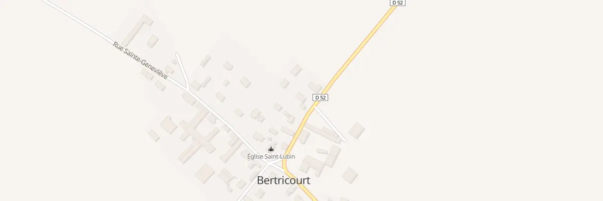 Plan de la Rue Saint-rémi à Bertricourt