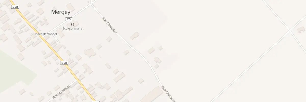 Plan du 82 Rue Chevalier à Mergey