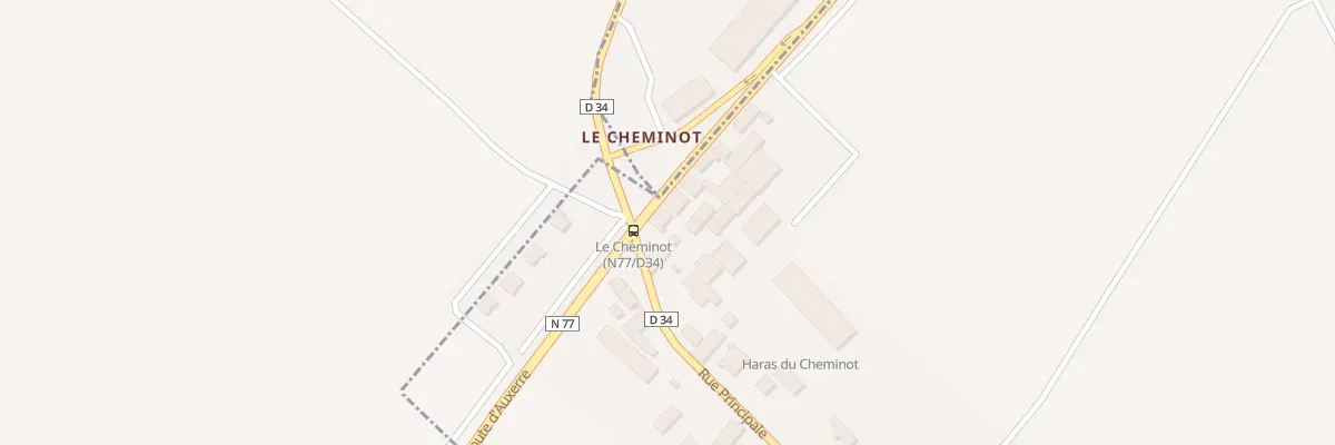 Plan du 1 Rte Nationale 77 à Crésantignes