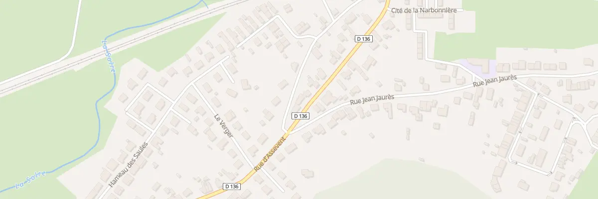 Plan du 63 Rue d’Assevent à Rousies
