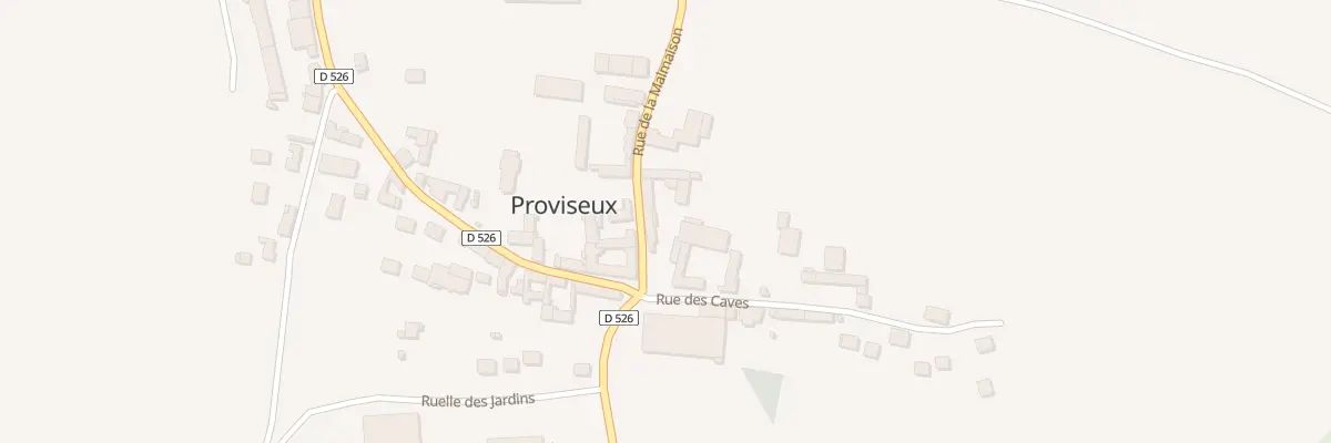 Plan du 2 Rue de la Malmaison à Proviseux-et-Plesnoy