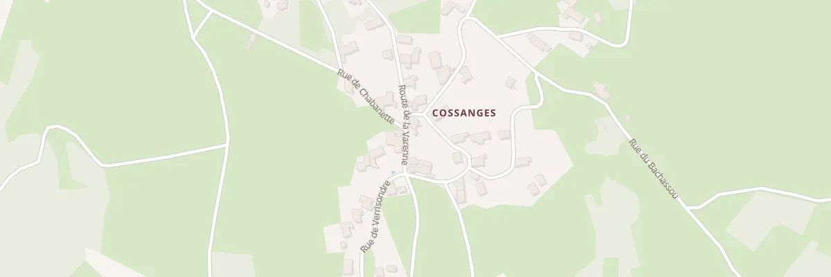 Plan du 5205 Cossanges à Salettes